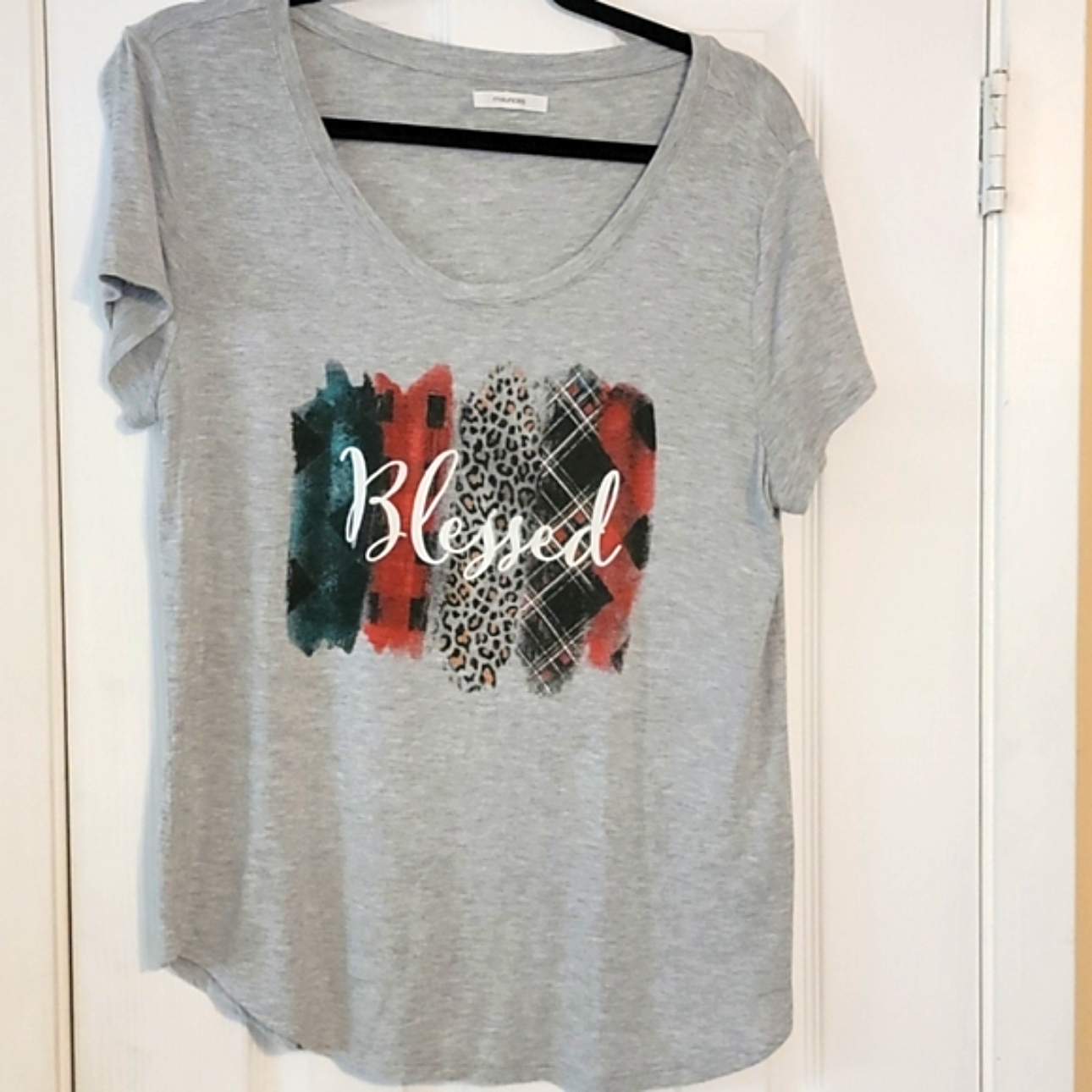 Gray Blessed Tee